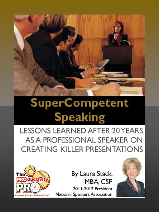 Title details for SuperCompetent Speaking by Laura Stack - Wait list